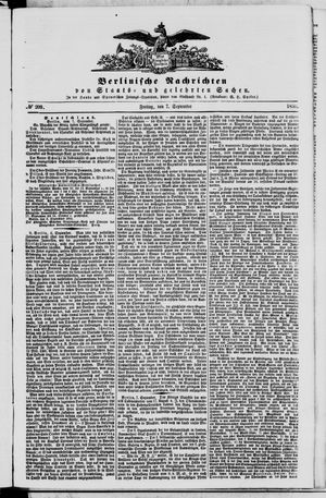 Berlinische Nachrichten von Staats- und gelehrten Sachen vom 07.09.1855