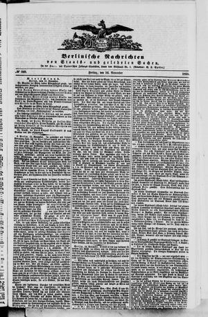 Berlinische Nachrichten von Staats- und gelehrten Sachen vom 16.11.1855