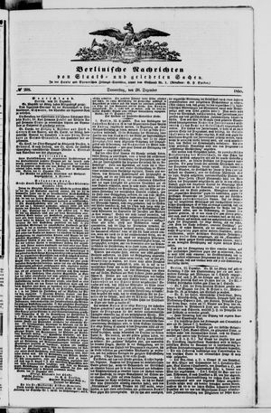 Berlinische Nachrichten von Staats- und gelehrten Sachen vom 20.12.1855