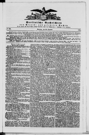 Berlinische Nachrichten von Staats- und gelehrten Sachen on Dec 30, 1855