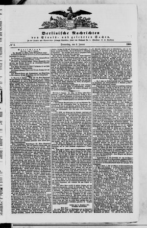 Berlinische Nachrichten von Staats- und gelehrten Sachen vom 03.01.1856