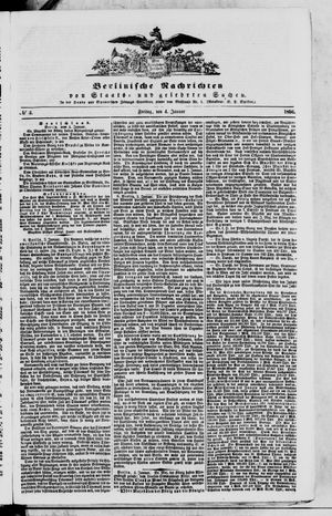 Berlinische Nachrichten von Staats- und gelehrten Sachen vom 04.01.1856