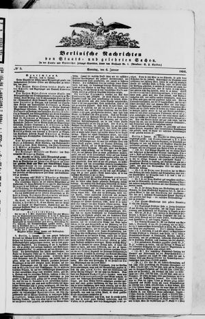 Berlinische Nachrichten von Staats- und gelehrten Sachen on Jan 6, 1856