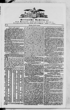 Berlinische Nachrichten von Staats- und gelehrten Sachen vom 15.01.1856