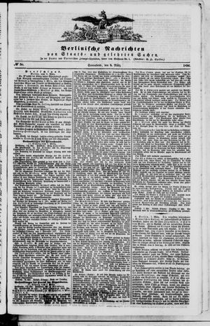 Berlinische Nachrichten von Staats- und gelehrten Sachen vom 08.03.1856
