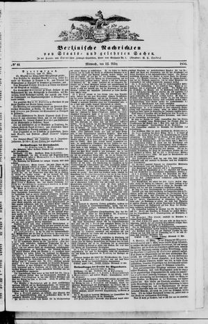Berlinische Nachrichten von Staats- und gelehrten Sachen vom 12.03.1856