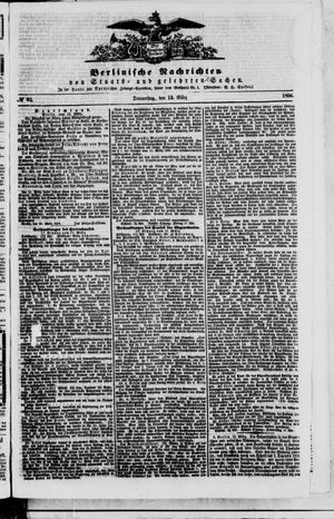 Berlinische Nachrichten von Staats- und gelehrten Sachen vom 13.03.1856