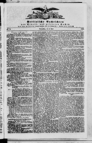 Berlinische Nachrichten von Staats- und gelehrten Sachen vom 03.04.1856