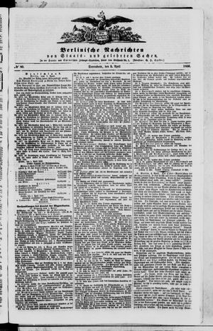 Berlinische Nachrichten von Staats- und gelehrten Sachen vom 05.04.1856