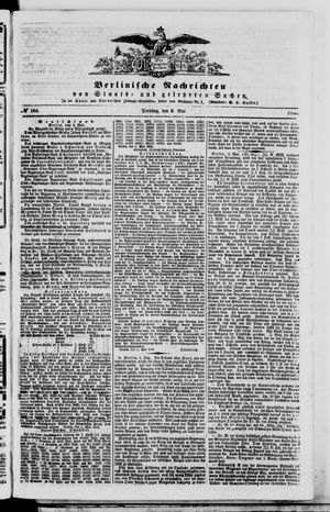 Berlinische Nachrichten von Staats- und gelehrten Sachen on May 6, 1856