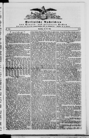 Berlinische Nachrichten von Staats- und gelehrten Sachen vom 18.05.1856