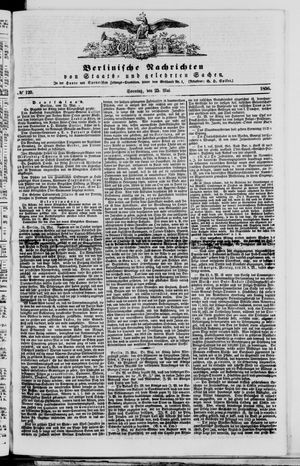 Berlinische Nachrichten von Staats- und gelehrten Sachen vom 25.05.1856