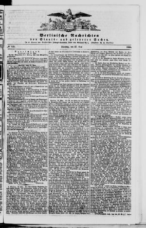 Berlinische Nachrichten von Staats- und gelehrten Sachen vom 27.05.1856