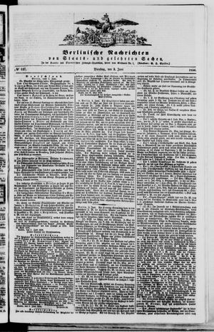 Berlinische Nachrichten von Staats- und gelehrten Sachen vom 03.06.1856