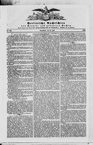 Berlinische Nachrichten von Staats- und gelehrten Sachen vom 12.07.1856