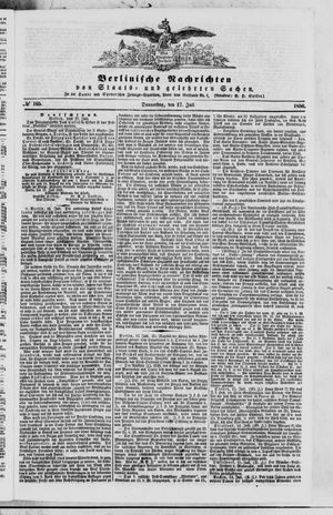 Berlinische Nachrichten von Staats- und gelehrten Sachen on Jul 17, 1856