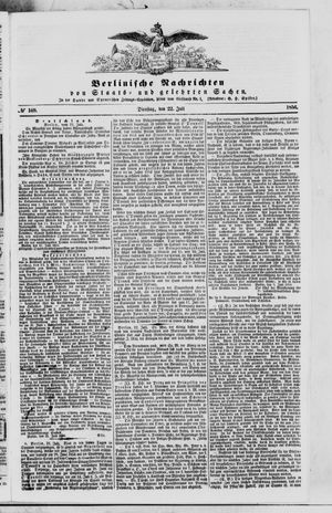 Berlinische Nachrichten von Staats- und gelehrten Sachen vom 22.07.1856