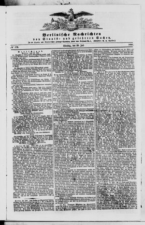 Berlinische Nachrichten von Staats- und gelehrten Sachen vom 29.07.1856