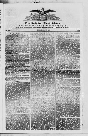 Berlinische Nachrichten von Staats- und gelehrten Sachen vom 30.07.1856