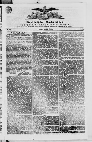 Berlinische Nachrichten von Staats- und gelehrten Sachen vom 24.10.1856