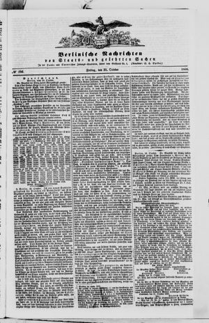 Berlinische Nachrichten von Staats- und gelehrten Sachen vom 31.10.1856