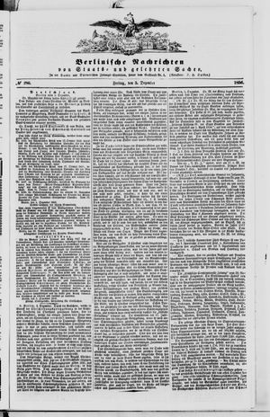 Berlinische Nachrichten von Staats- und gelehrten Sachen vom 05.12.1856