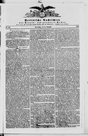Berlinische Nachrichten von Staats- und gelehrten Sachen vom 11.12.1856