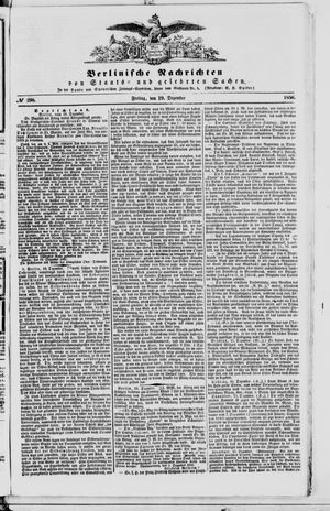 Berlinische Nachrichten von Staats- und gelehrten Sachen vom 19.12.1856