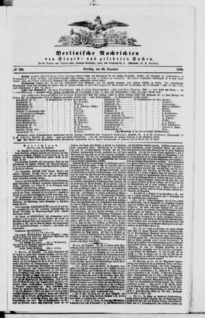 Berlinische Nachrichten von Staats- und gelehrten Sachen vom 30.12.1856