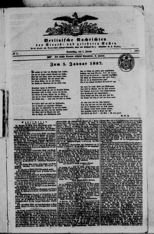Berlinische Nachrichten von Staats- und gelehrten Sachen on Jan 1, 1857