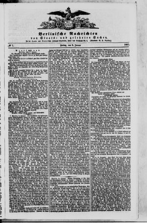 Berlinische Nachrichten von Staats- und gelehrten Sachen vom 09.01.1857