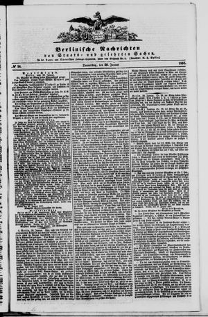 Berlinische Nachrichten von Staats- und gelehrten Sachen vom 29.01.1857