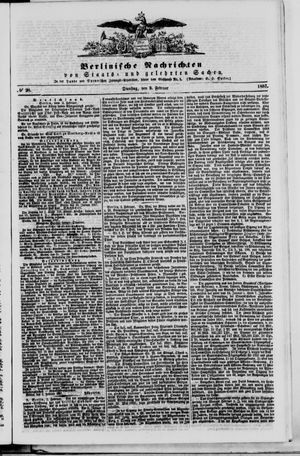 Berlinische Nachrichten von Staats- und gelehrten Sachen on Feb 3, 1857