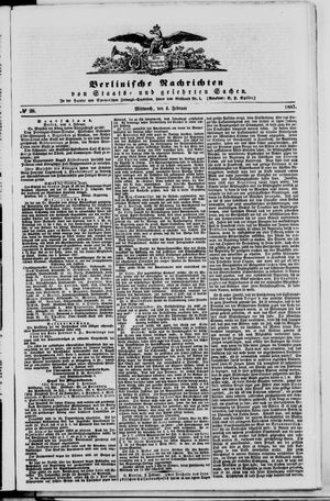 Berlinische Nachrichten von Staats- und gelehrten Sachen on Feb 4, 1857