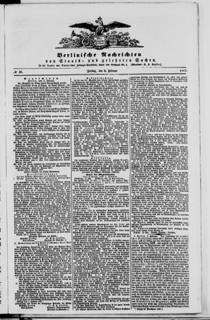 Berlinische Nachrichten von Staats- und gelehrten Sachen vom 06.02.1857