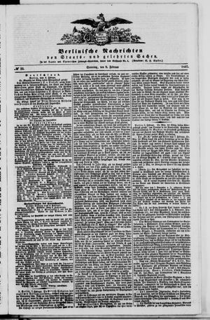 Berlinische Nachrichten von Staats- und gelehrten Sachen vom 08.02.1857