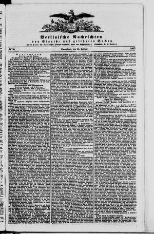 Berlinische Nachrichten von Staats- und gelehrten Sachen on Feb 14, 1857