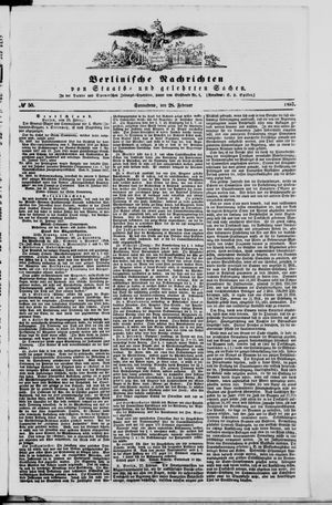 Berlinische Nachrichten von Staats- und gelehrten Sachen vom 28.02.1857