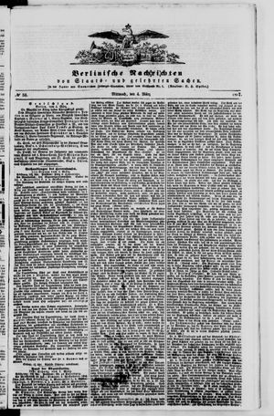 Berlinische Nachrichten von Staats- und gelehrten Sachen vom 04.03.1857