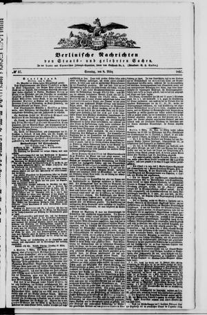 Berlinische Nachrichten von Staats- und gelehrten Sachen vom 08.03.1857