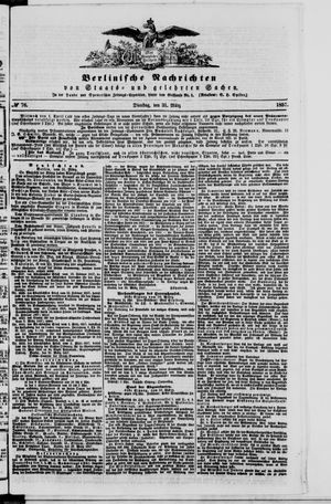 Berlinische Nachrichten von Staats- und gelehrten Sachen vom 31.03.1857