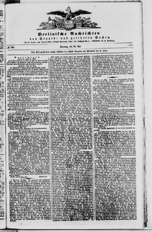 Berlinische Nachrichten von Staats- und gelehrten Sachen on May 31, 1857