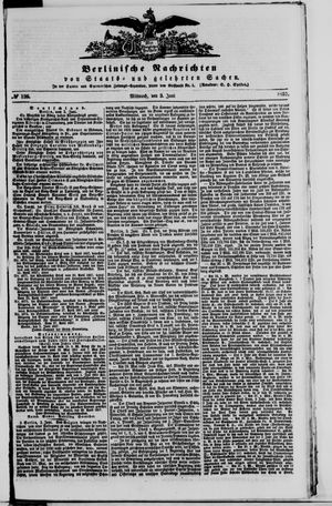 Berlinische Nachrichten von Staats- und gelehrten Sachen on Jun 3, 1857