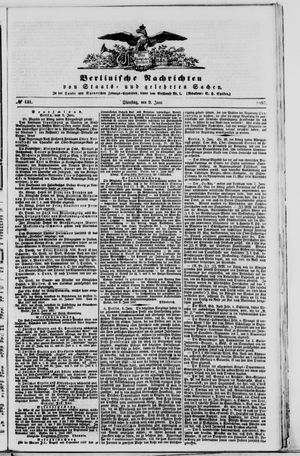 Berlinische Nachrichten von Staats- und gelehrten Sachen vom 09.06.1857