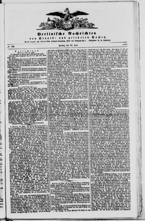 Berlinische Nachrichten von Staats- und gelehrten Sachen on Jun 12, 1857