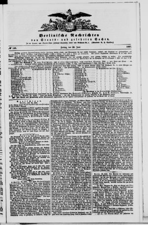 Berlinische Nachrichten von Staats- und gelehrten Sachen vom 26.06.1857