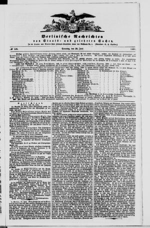 Berlinische Nachrichten von Staats- und gelehrten Sachen on Jun 28, 1857
