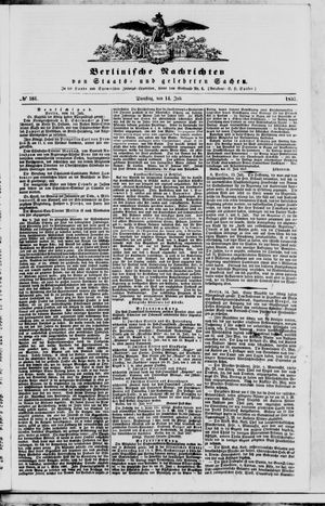 Berlinische Nachrichten von Staats- und gelehrten Sachen vom 14.07.1857