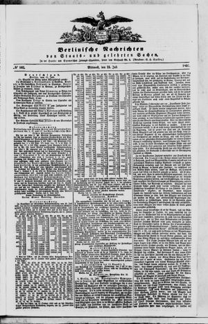 Berlinische Nachrichten von Staats- und gelehrten Sachen on Jul 15, 1857