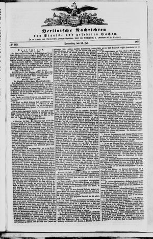 Berlinische Nachrichten von Staats- und gelehrten Sachen vom 16.07.1857